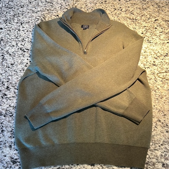 J-Crew Cotton Cashmere Half-Zip - Picture 5 of 8